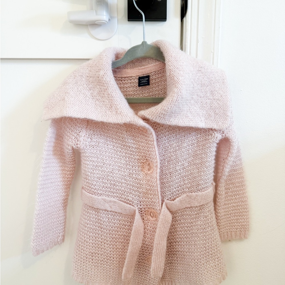 Gap kids Pink Knit Cardigan with Belt